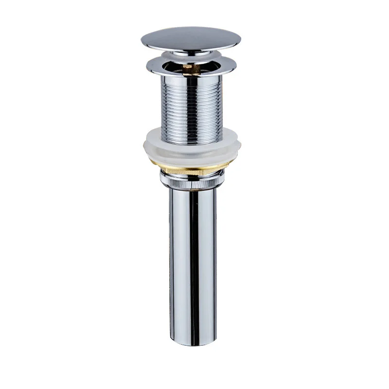 Bathroom Faucet Vanity Vessel Sink Pops Up Drain Stopper With/without Overflow Hole Solid Heavy Genuine Brass Drainer