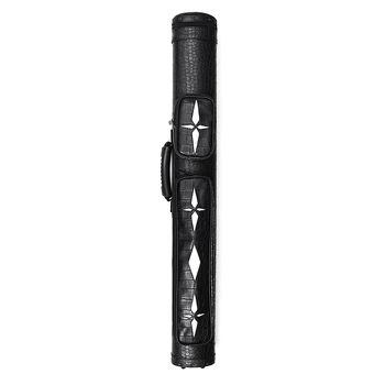 

2x2 1/2 Black Leather Billiard Stick Pool Barrel Hard Cue Tube Case with Handle