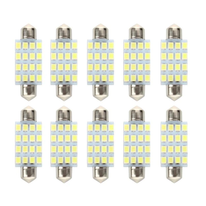10 шт. 16 торпедов светодиодная лампочка в автомобиль SMD 3528 42 мм-белый | Автомобили и