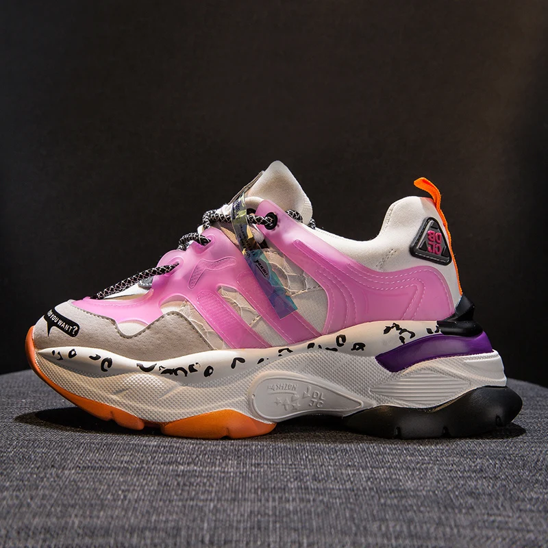 

2019 Woman casual shoes colorful sneakers graffiti women shoes red high platform fashion sneakers basketball shoes C1-13