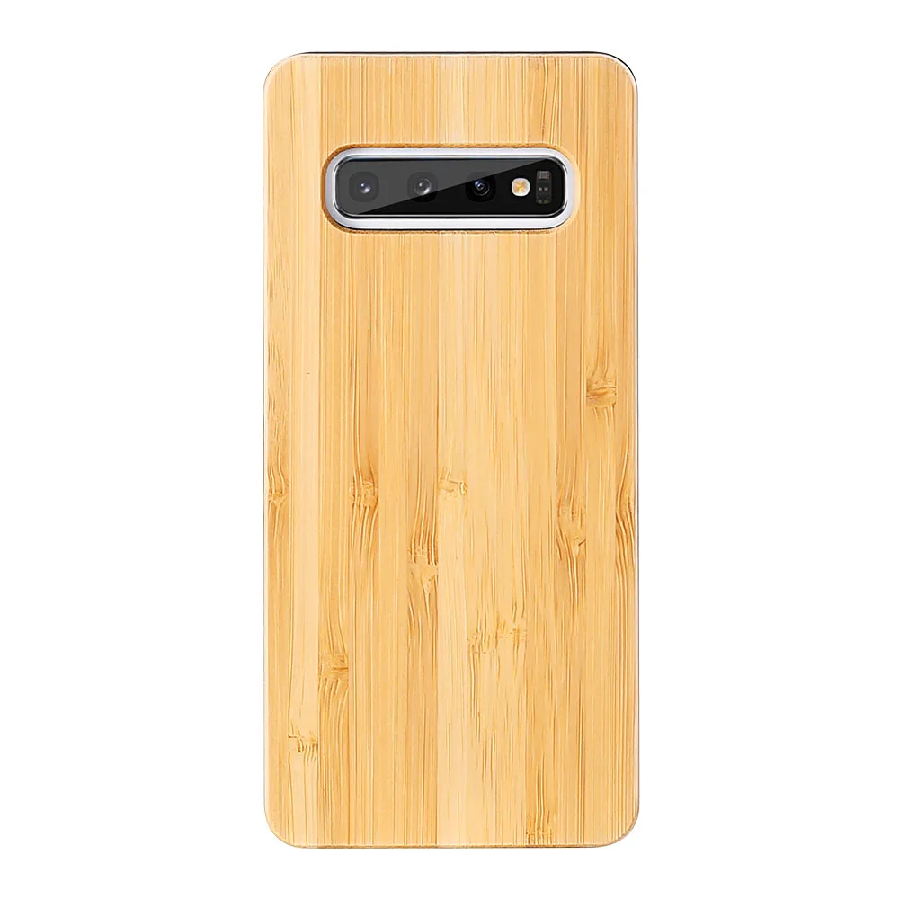 KISSCASE шикарный винтажный Деревянный чехол для samsung Galaxy S10 S9 S8 роскошный настоящий Деревянный чехол для samsung S7 Edge S10E S10 Plus Capa - Цвет: Bamboo