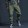 High Quality Khaki Casual Pants Men Tactical Joggers Camouflage Cargo Pants Multi-Pocket Fashions Black Army Trousers Work Wear 5