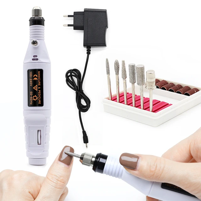 Electric Nail Drill Machine + 6Bits