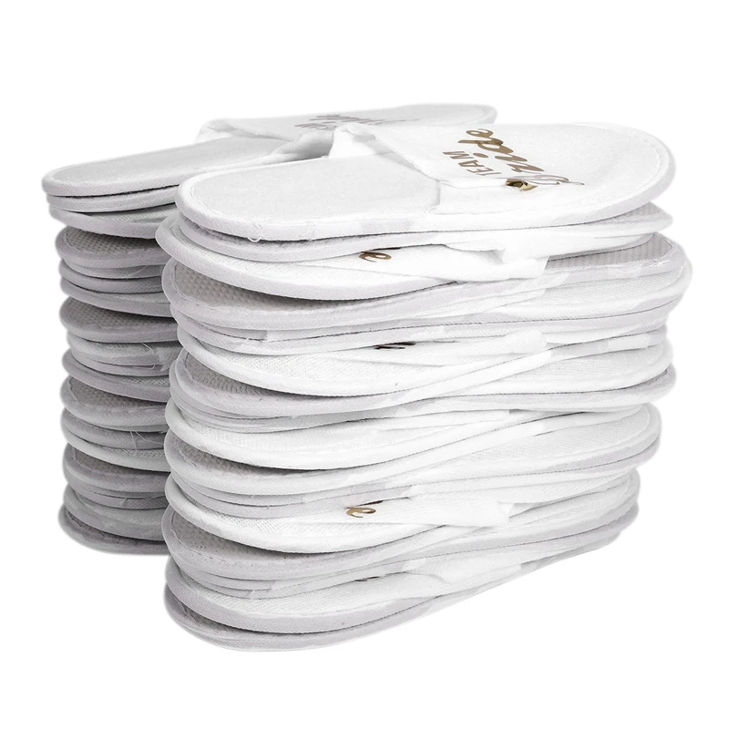 FGGS-20 пар одноразовых тапочек; Нескользящие тапочки; унисекс; тапочки с закрытым носком для домашнего или делового использования