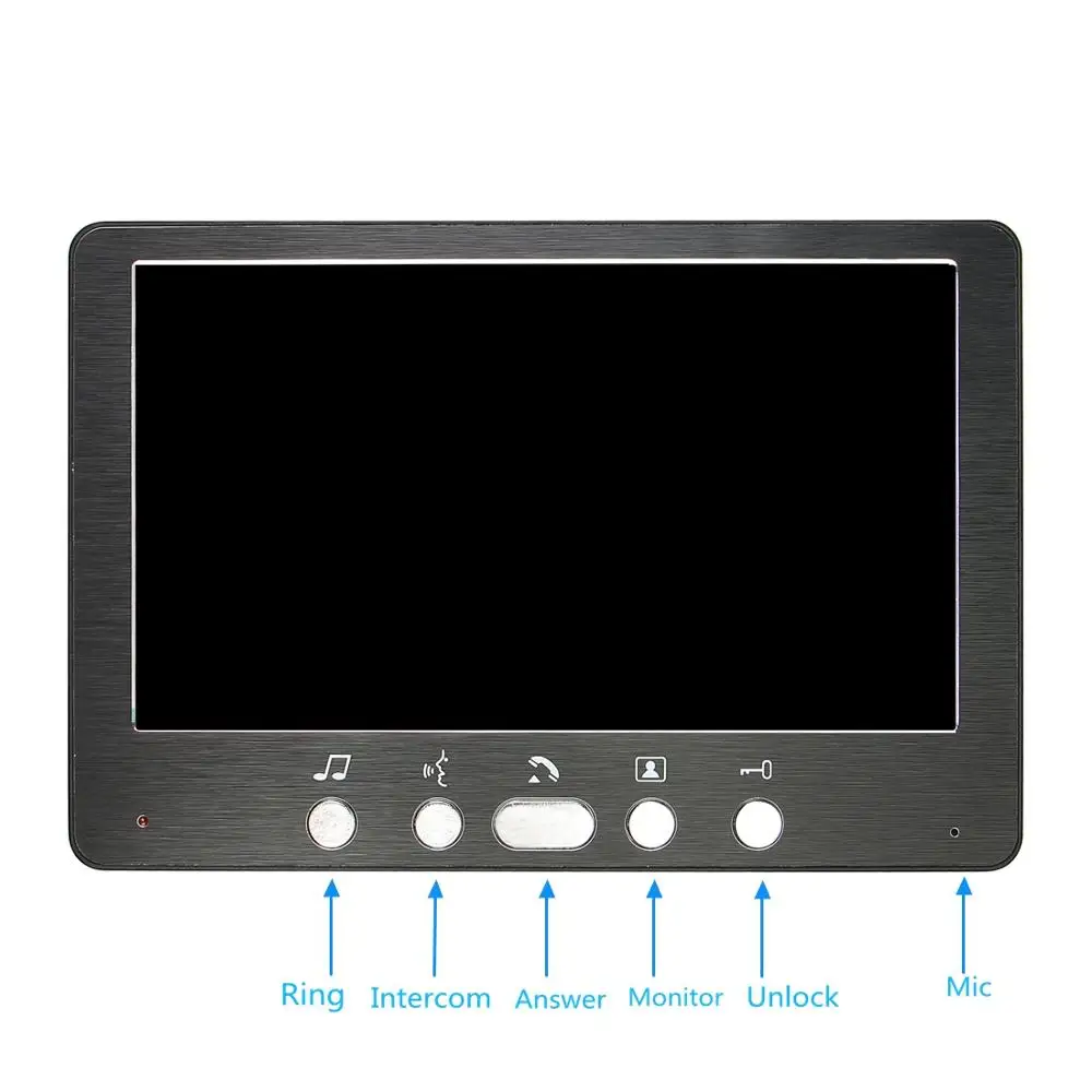 Видеодомофон 7 &quot 2 шт. инфракрасная камера из алюминиевого сплава для