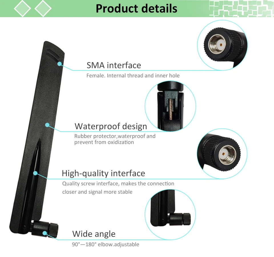 WiFi антенна 8dBi антенна RP-SMA разъем 2,4 ГГц антенна wi-fi маршрутизатор+ 21 см PCI U. FL IPX к SMA штыревой кабель