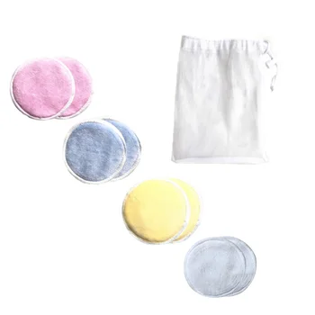 

8Pcs Makeup Pads Eco-friendly Durable Reusable Three Layer Washable Cotton Makeup Remover Pads Facial Cotton for Travel Home
