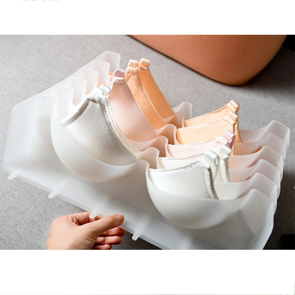 6pcs Bra Storage Box Bra Box Closet Underwear Organizer Drawer Divider Plastic Bras Underwear GQ999