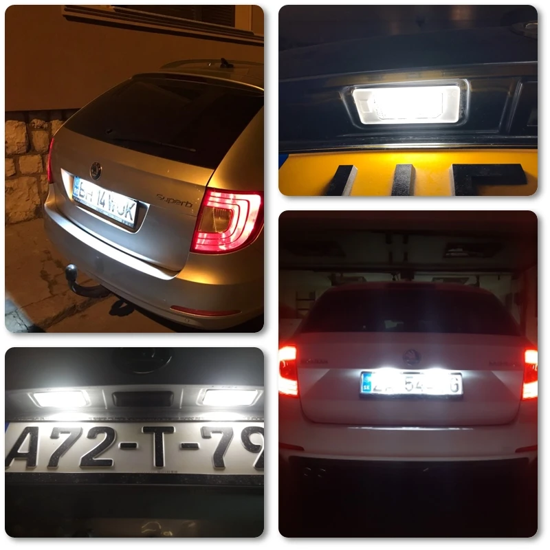 Canbus sem Erro Lâmpada de Substituição para Skoda Octavia Combi Superb b6 Yeti Fabia Mk3 Rápido Led 5e a7 7 Canbus sem erro led lâmpada de substituição