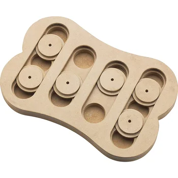 

Ethical Pet Interactive Seek-A-Treat Shuffle Bone Toy Puzzle That Will Improve Your Dog's IQ, Specially Designed for Training Tr