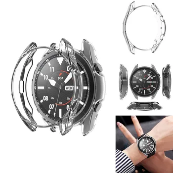 

Soft Ultra Slim Crystal Clear Protector Case Anti-Scratch Protective Case Cover TPU Full Cover for Samsung Watch3 45MM/41MM