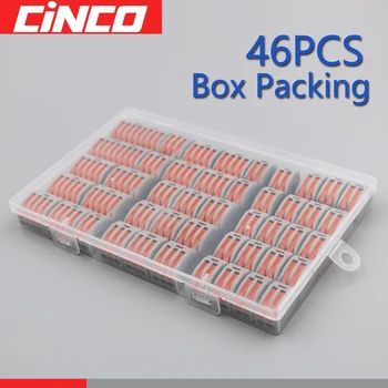 

Box Packing 46pcs/lot PCT 212 213 214 215 218 2-2 3-3 2 3 pin pole mini wire Connectors Universal Compact Wiring Terminal