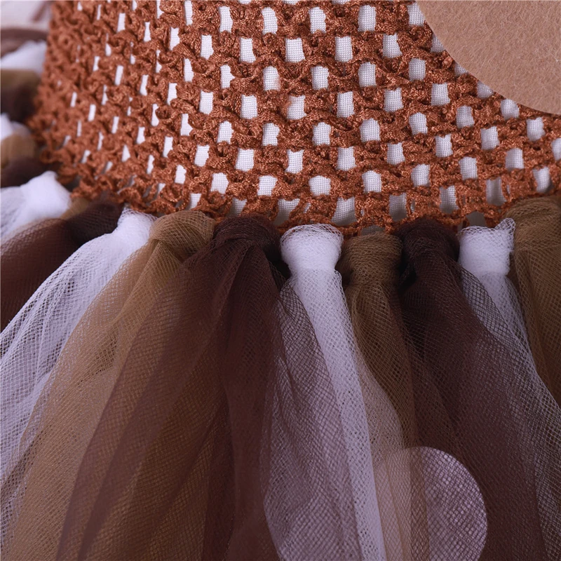 Deer Tutu Dress Baby Girls Dresses for Girls Halloween Costume For Kids Elk Cosplay Christmas Birthday Party Dress With Headband
