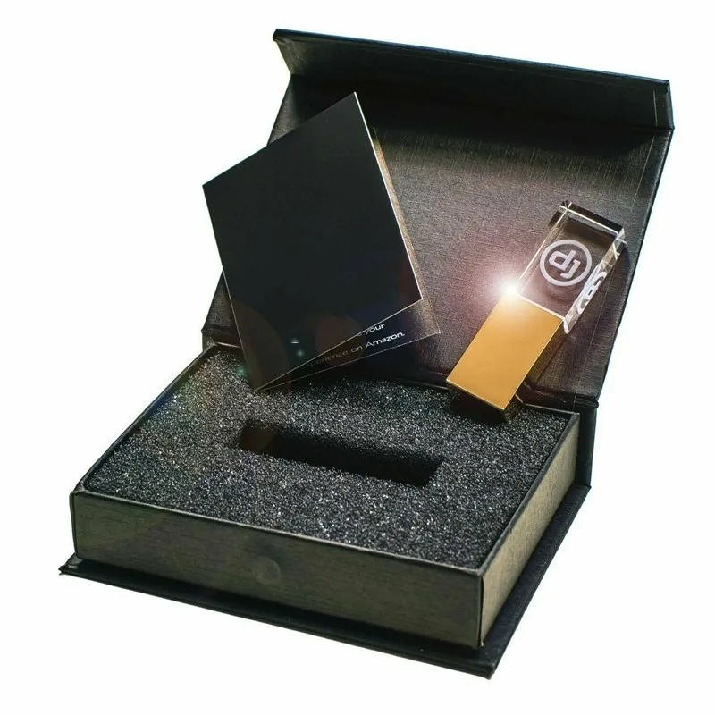 New Crystal Gold DJ Hot seller USB 2.0 Memory flash stick pen drive with box | Компьютеры и офис