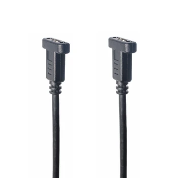 

USB C Female to Female Extension Cable, USB 3.1 Type C Extender Adapter Cable with Panel Mount Screw Hole MAX 20V 3A 10Gbps