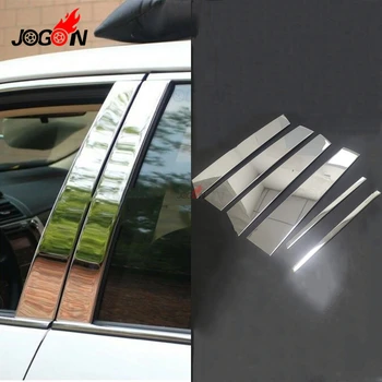 

Car Window Pillar Molding Post Trim For Toyota Camry XV70 2018-2019 stainless steel 6pcs