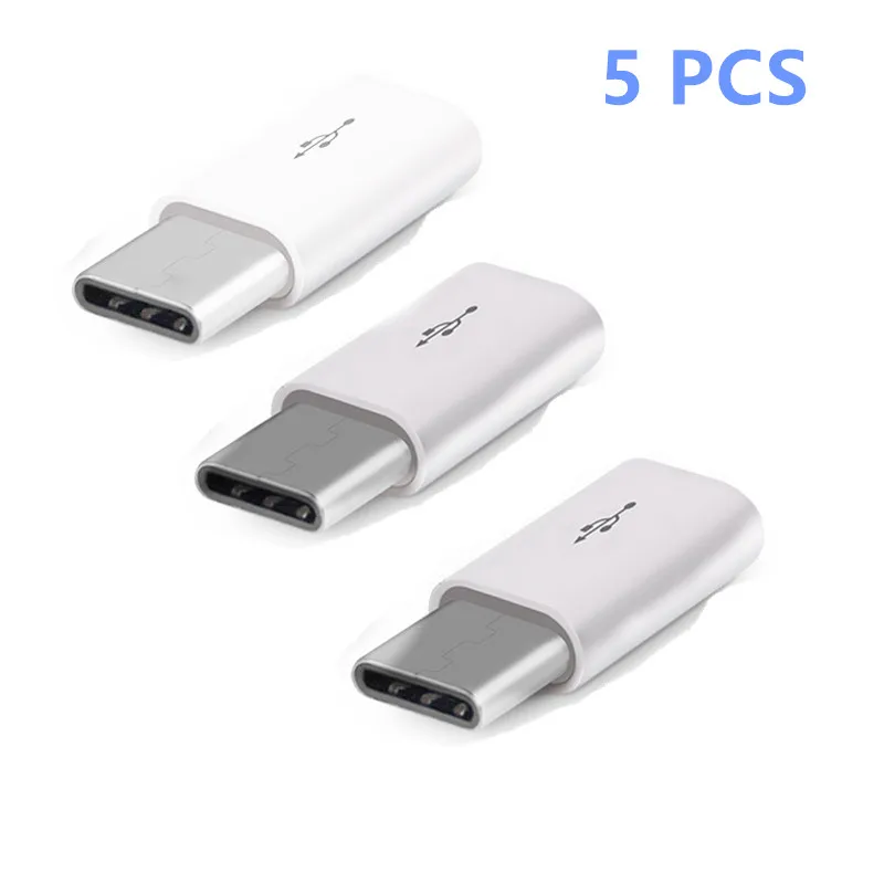 5 шт. usb-адаптер mi cro USB Женский к type C Мужской адаптер для Letv Xiaomi mi 5X Oneplus samsung 8X S9 S10 Note 10 plus