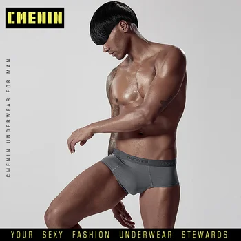 

CMENIN Ropa interior hombre Sexy Underwear Men Jockstrap Briefs Men Bikini Modal Breathable Gay Men Underwear Male AD307