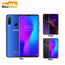 DOOGEE N20 N 20 6,3 дюймов Android 9,0 смартфон MT6763 Восьмиядерный 4G LTE мобильный телефон 4 Гб 64 Гб rom 4350 мАч мобильный телефон с отпечатком пальца