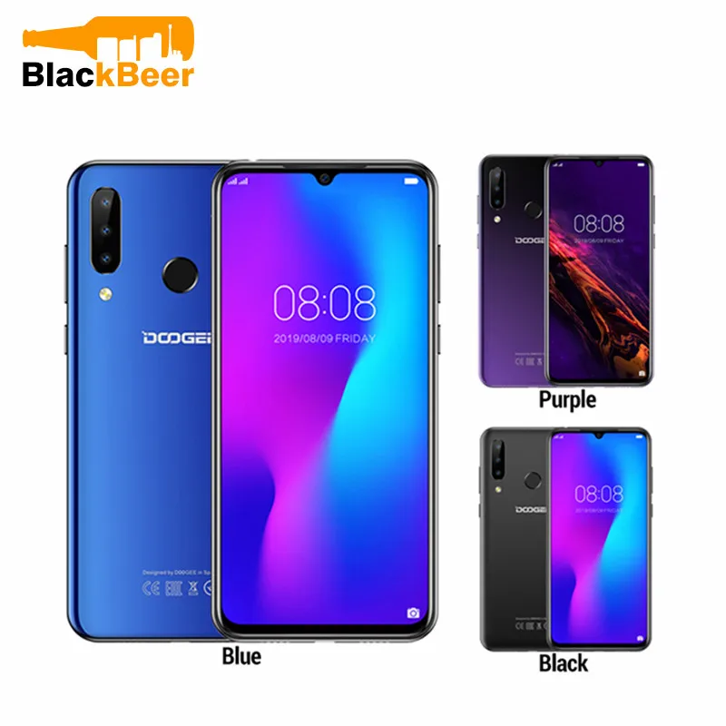 DOOGEE N20 N 20 6.3 Inch Android 9.0 Smartphone MT6763 Octa Core 4G LTE Cellphone 4GB 64GB ROM 4350mAh Mobile Phone Fingerprint
