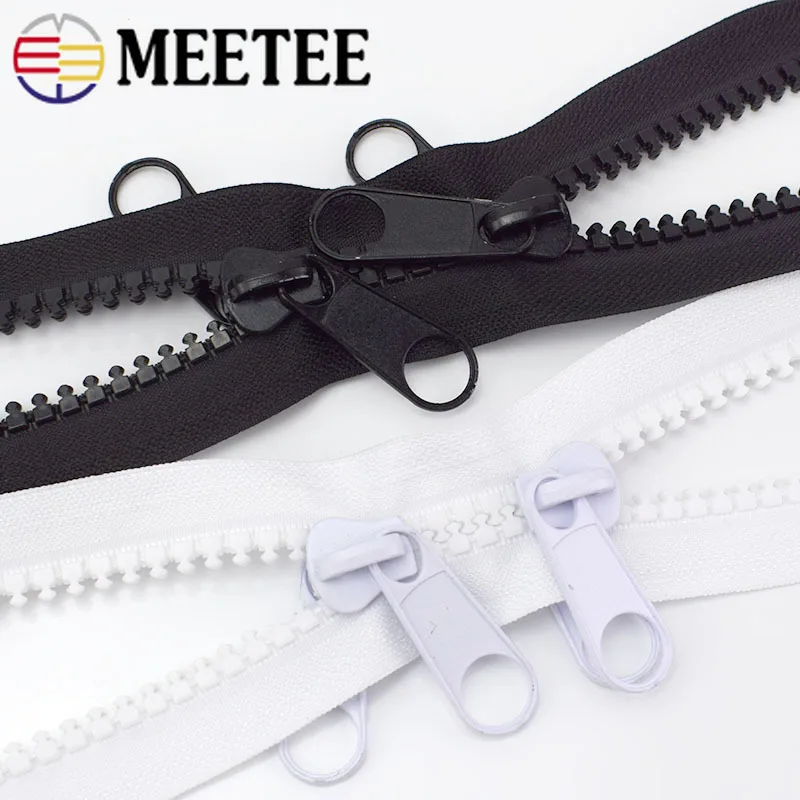Meetee 10 # резиновая молния + односторонняя/Двусторонняя Натяжная головка с открытым