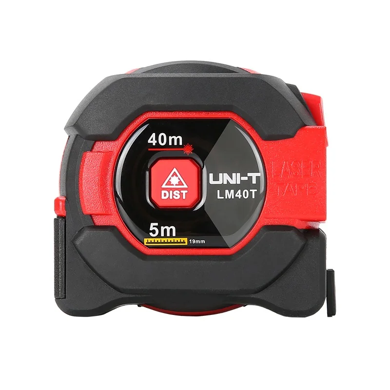 UNI-T LM40T Laser Tape Measure 40M 2-in-1 Laser Rangefinder Infrared Distance Meter Electronic Ruler LCD Display Portable