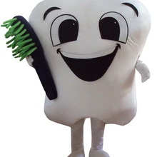 Высокое качество зубы костюм талисмана размер для взрослых Хэллоуин Карнавал вечерние события