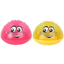 Детская игрушка для ванной электрическая индукционная спринклерная светящаяся вода мяч Душ игрушки