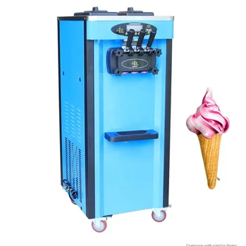 

CE 3 flavor soft ice cream machine soft ice cream machine with refrigerant Ocean freight