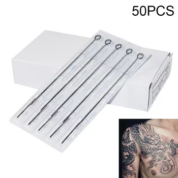 

Hot 50 Pcs Disposable Tattoo Needles Stianless Steel Sterilized Microblading Needle for Tattoo Machine CNT 66