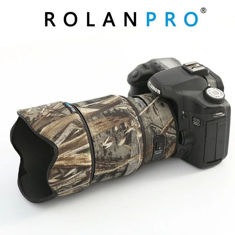 Copriobiettivo Rolanpro Per Sigma 85Mm F/1.4 Dg Art Camouflage Parapioggia Custodia Per Lenti Pistole Custodia Fotografia Accessori Abbigliamento