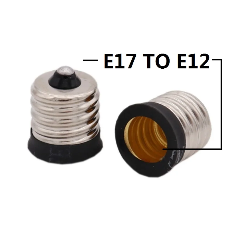 

NEW E17 Intermediate To E12 Candelabra Base Light Bulb Socket Adapter Reducer Holder Hot Sale