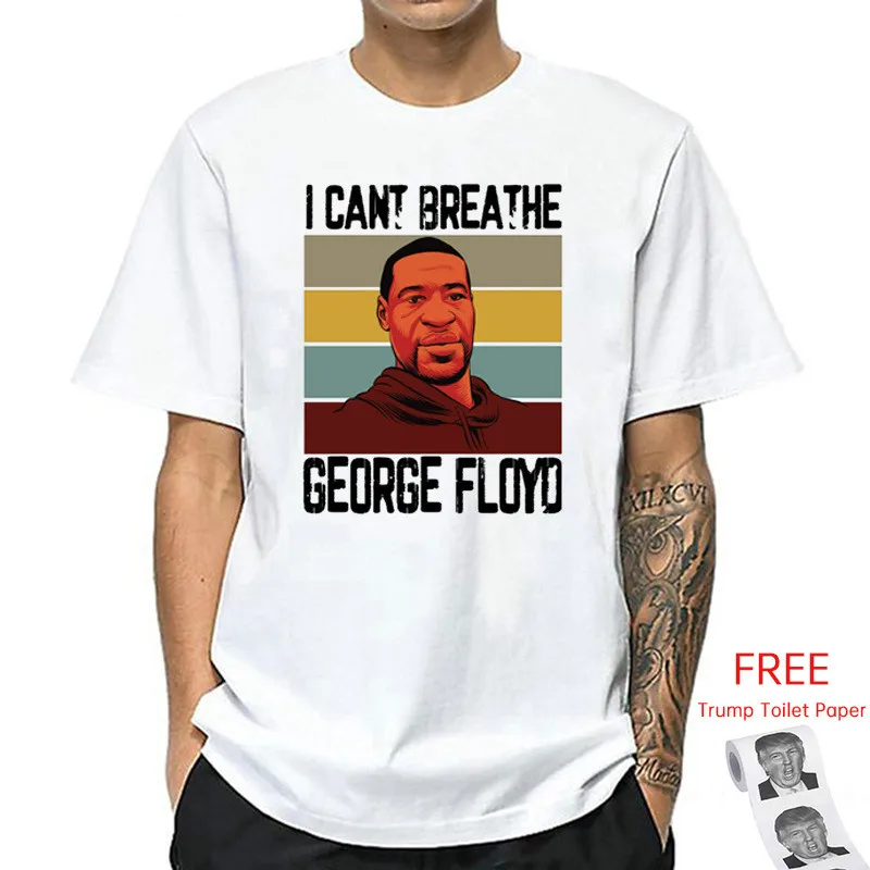 

I Cant Breathe Men T-Shirt Black Lives Matter Shirt Casual Tees Shirts Justice for George Floyd Modal Comfortable O Neck T-Shirt