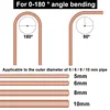 180 Degree 3/16,1/4,5/16,3/8 Aluminum Copper Pipe Bender Four-Slot Combination Multipurpose Ventilation System Tube Bending Tool ► Photo 3/6