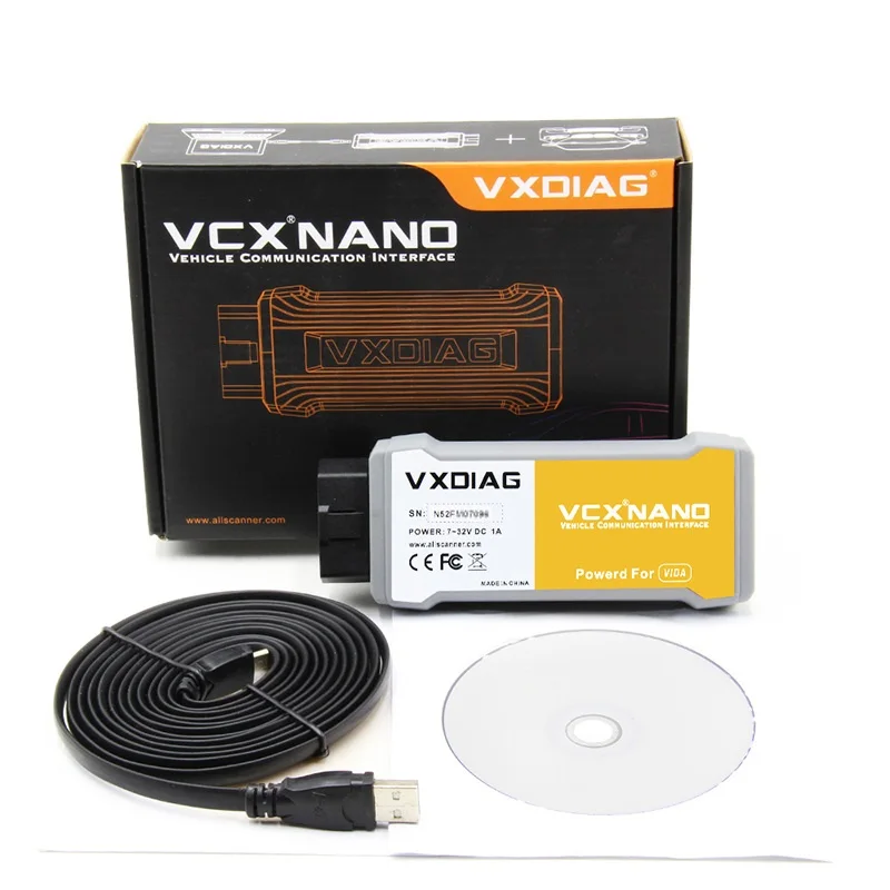 VXDIAG VCX NANO для Volvo OBD2 автомобильный диагностический инструмент кости Pro Vida кости V2014D лучше, чем кости 2014D Совместимость с SAE J2534