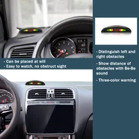 Car LED Parking Sensor Kit 4 Sensors 22mm Backlight Display Reverse Backup Radar Monitor System 12V 8 Colors - Image 2