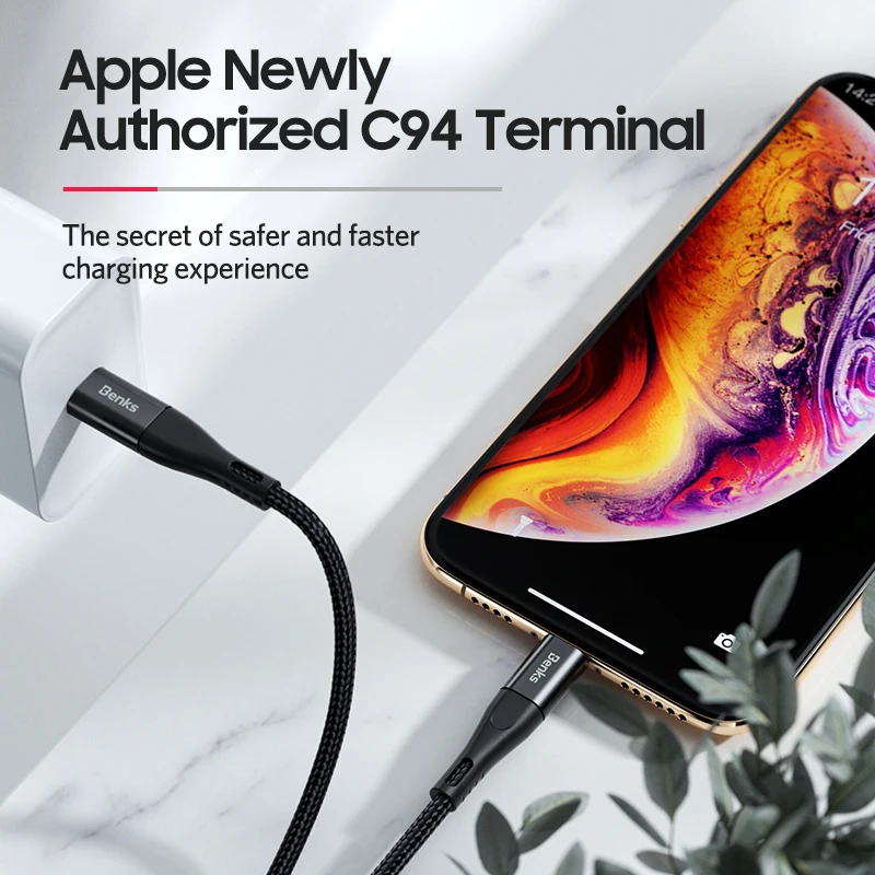 MFI usb c к lightning зарядный кабель для iPhone xs max xr 8 7 6s plus apple ipad pro быстрое зарядное устройство pd кабель короткий 0,25 м