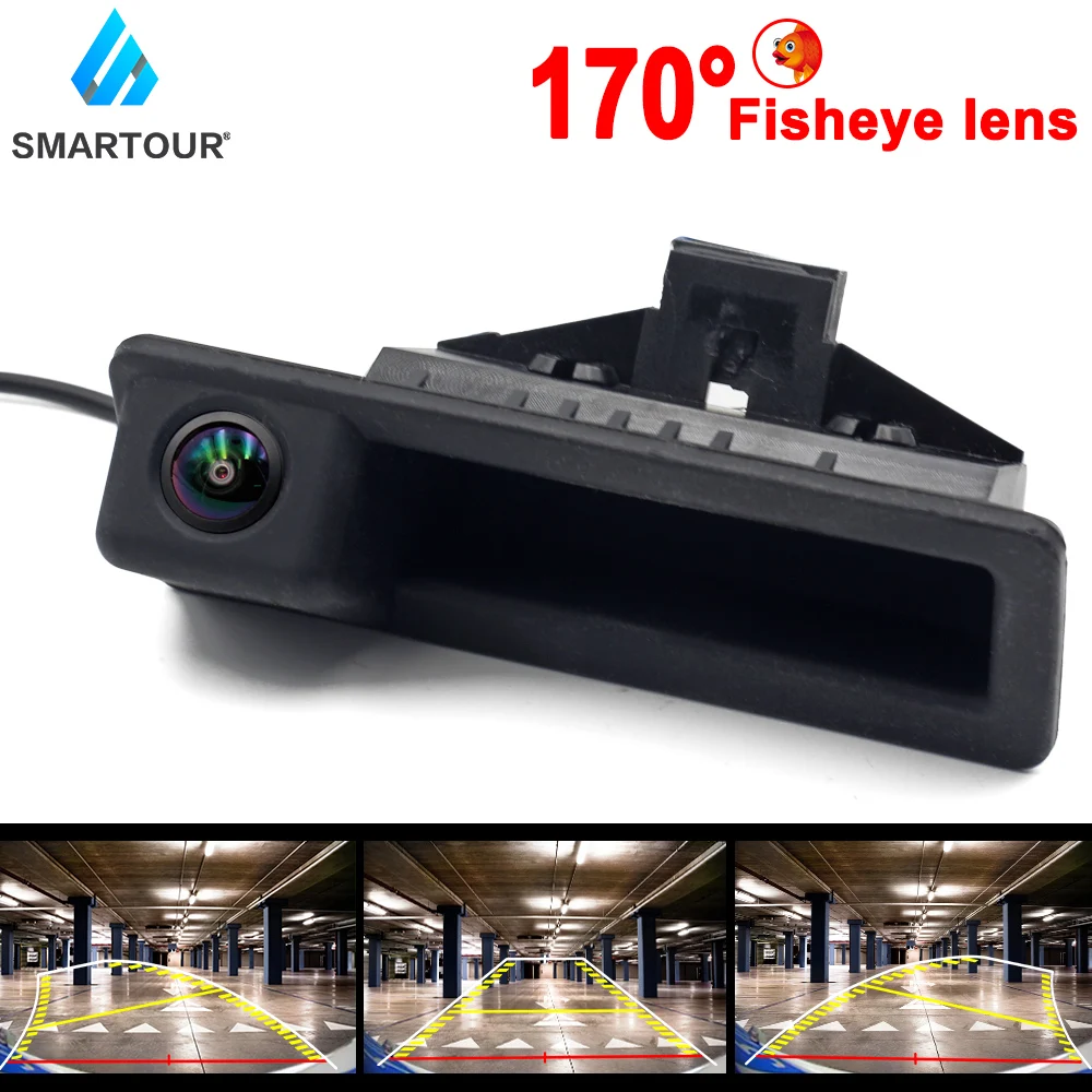 Smartour Hd Auto Achteruitrijcamera Reverse Camera Parking Voor Audi A4 A5 S5 Q3 Q5 Voor Vw Dynamische Traject assistance