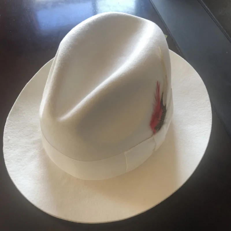 

Шляпа джазовый Топ для взрослых X055, шляпа из 100% шерсти, британская фетровая шляпа, модная шляпа с плоским верхом для вечерние, шерстяные модные шапки для стрельбы в уличном стиле