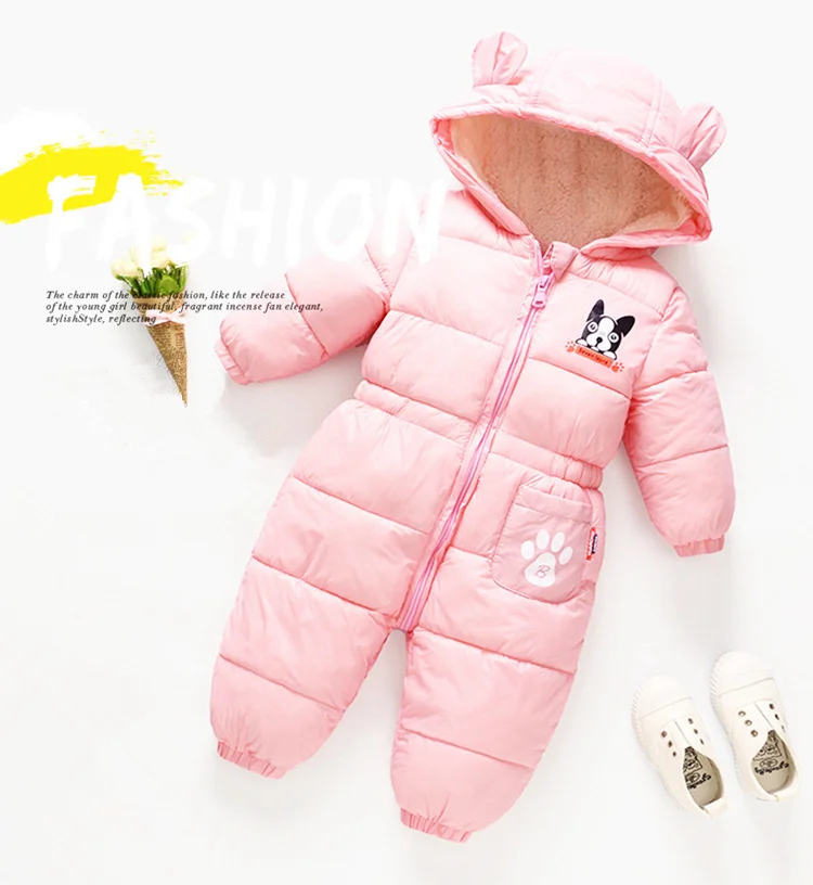 Baby Boy Girl Clothes Winter New born Hooded Rompers Cotton Outfit Newborn Jumpsuit Overalls For Children Costume Toddler Romper