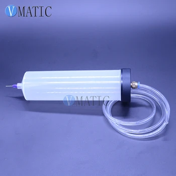 

Free Shipping New Thickening Explosion-Proof 300cc/ml Helix Luer Lock Tip Glue Dispenser Pneumatic Syringe Barrel With Adapter