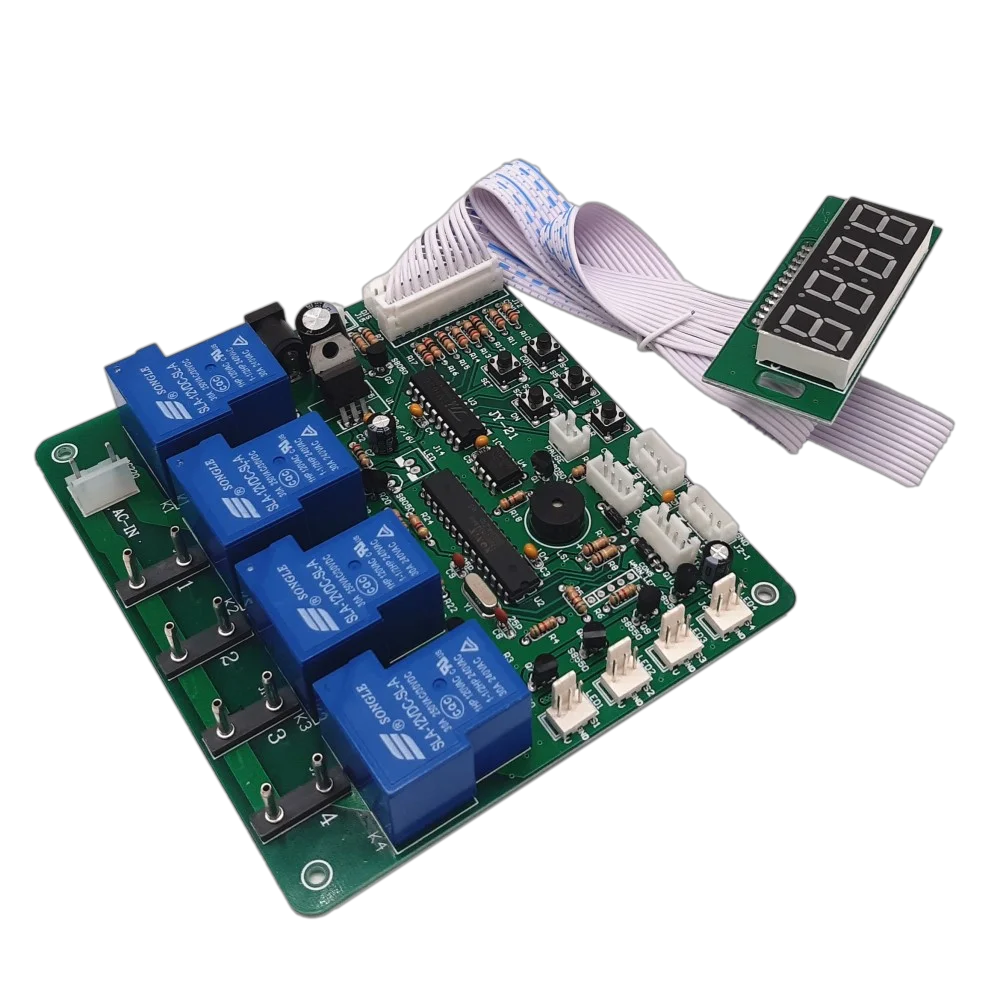 placa de temporizador para aceitador de placa de tempo de controle pcb para máquina de lavar carro com dígitos