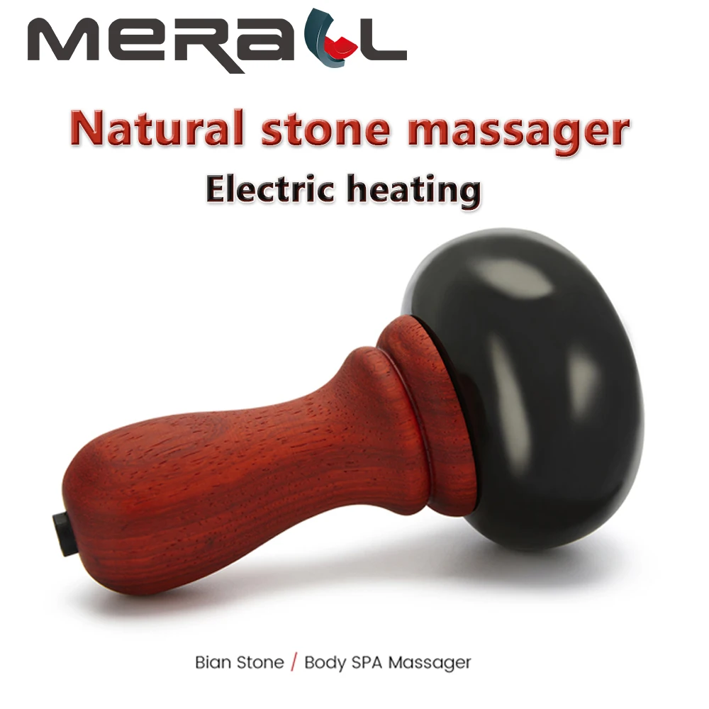 Natural Hot Stone Massage Gua Sha Skin Care Lift Reduce Wrinkles Neck Back Electric Massage Slimming Pain Relief Relaxation