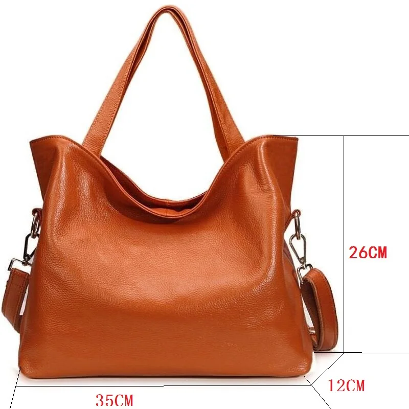 New 35cm Women Designer Inspired Genuine Leather Top Handbag 