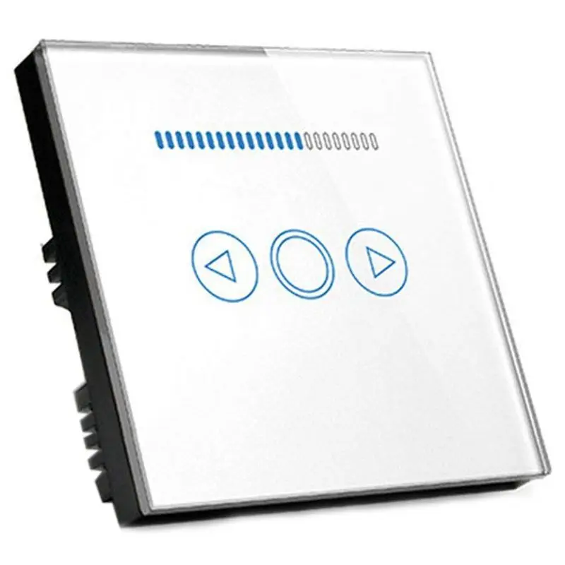 EU Touch-Dimmer Switch Crystal Touching Glass Remote Control Light Smart Switch