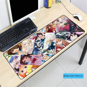 

Anime Girl Speed Version Large Gaming Mouse Pad Gamer Locking Edge Mouse Keyboards Mat Gift Mousepad for CS GO Dota 2