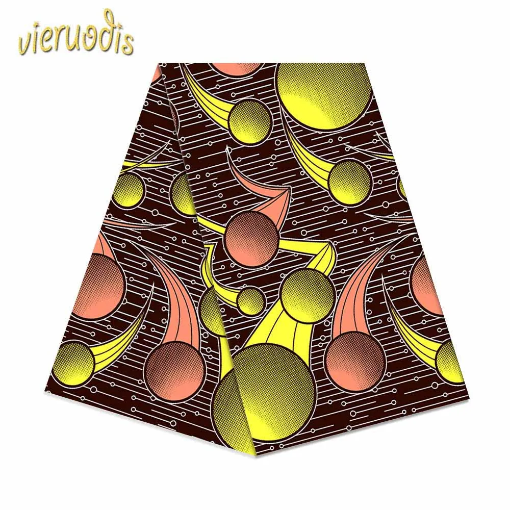 

6 Yards African Wax Prints Fabric dutch 100% Cotton Fabrics Material Dashiki Batik Real Floral for Dress A000316