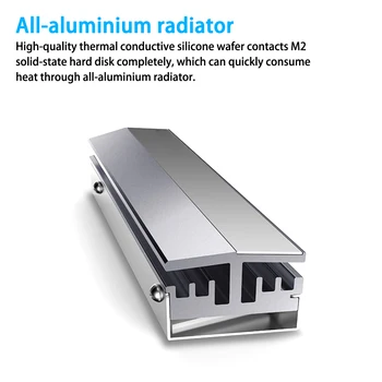 

SSD Heatsink Cooler NVME NGFF M.2 2280 Solid State Hard Disk Radiator Heat Sink Passive Heat Dissipation Aluminum Cooling