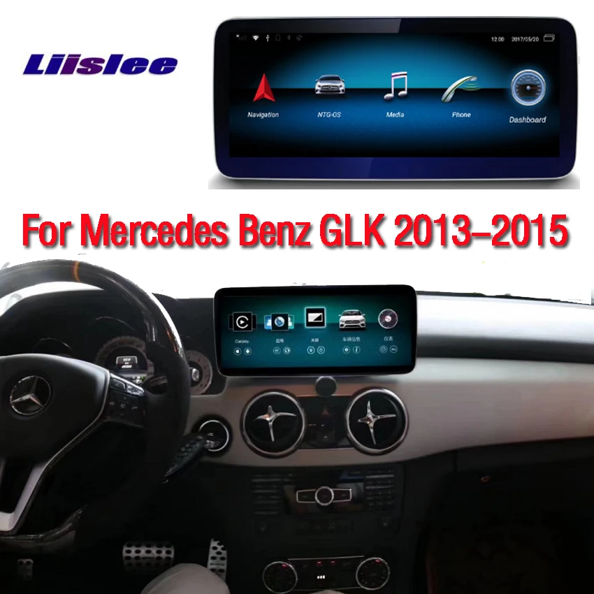 Для Mercedes Benz GLK X204 2013 автомобильный Радио экран с gps навигацией Bluetooth 10,25 дюймов 4G+ 64G Android дисплей - Color: 4G-64G