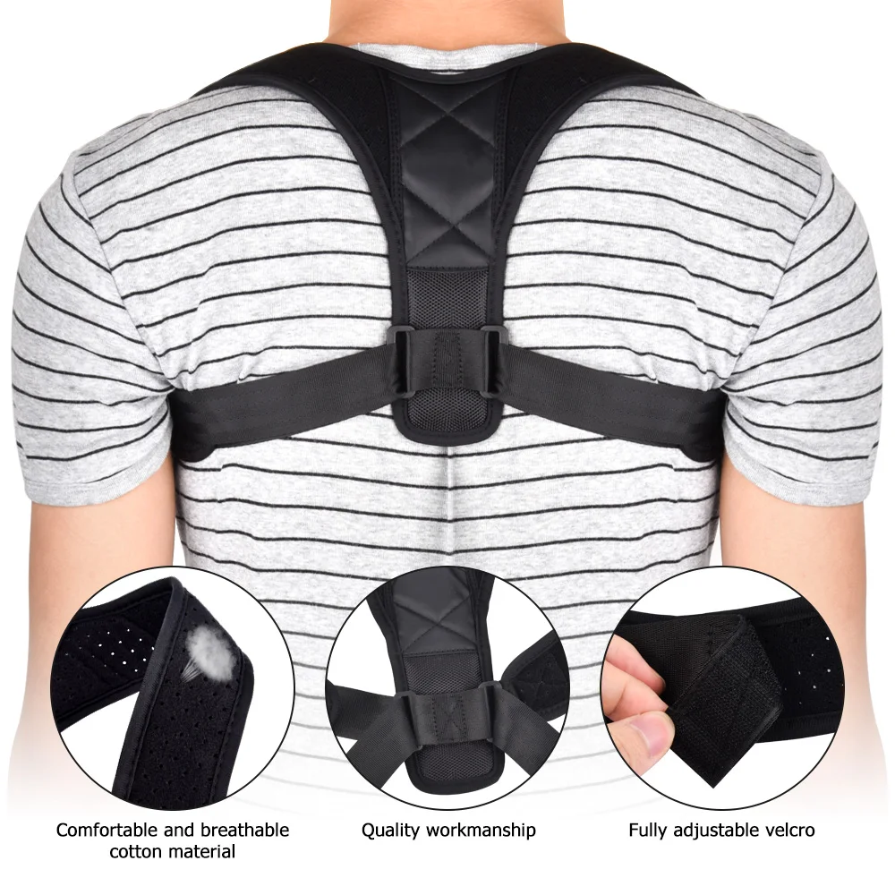Male Female Brace Support Belt Medical Adjustable Clavicle Posture Corrector Corset Orthopedic Brace Shoulder Belt Health Care